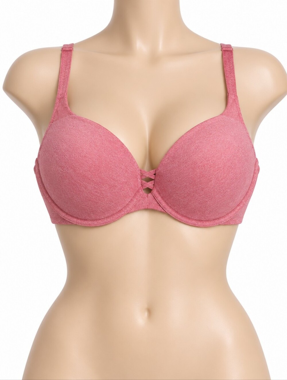 NWT Torrid Curve Rose-Tone Molded Cup Bra Pink Plus Size Lattice Detail Casual